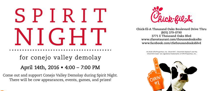 Spirit Night : Chick-Fil-A Fundraiser
